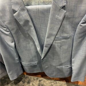 Men's Light Blue Suit.  38s Slim 32x30
